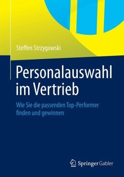 Personalauswahl im Vertrieb - Strzygowski, Steffen