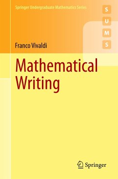 Mathematical Writing - Vivaldi, Franco