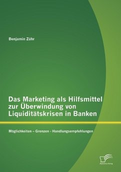 Das Marketing als Hilfsmittel zur Überwindung von Liquiditätskrisen in Banken: Möglichkeiten ¿ Grenzen - Handlungsempfehlungen - Zühr, Benjamin