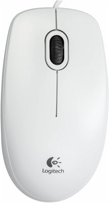 Logitech B100 Optical USB Mouse white OEM