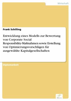 Entwicklung eines Modells zur Bewertung von Corporate Social Responsibility-Maßnahmen sowie Erstellung von Optimierungsvorschlägen für ausgewählte Kapitalgesellschaften (eBook, PDF)