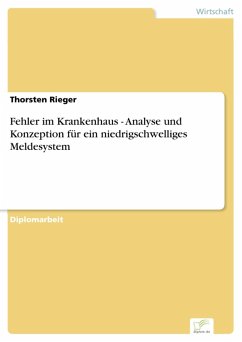 Fehler im Krankenhaus - Analyse und Konzeption für ein niedrigschwelliges Meldesystem (eBook, PDF) - Rieger, Thorsten
