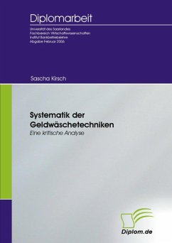 Systematik der Geldwäschetechniken (eBook, PDF)