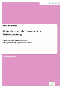 Wetterderivate als Instrument der Risikosteuerung (eBook, PDF) - Leistner, Nina