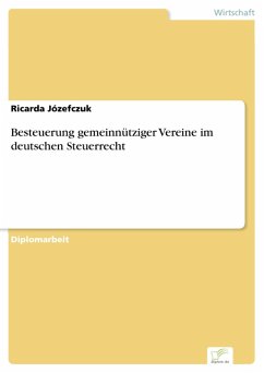Besteuerung gemeinnütziger Vereine im deutschen Steuerrecht (eBook, PDF)