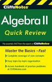 CliffsNotes Algebra II Quick Review, 2nd Edition (eBook, ePUB) CliffsNotes Algebra II Quick Review, 2nd Edition (eBook, ePUB)