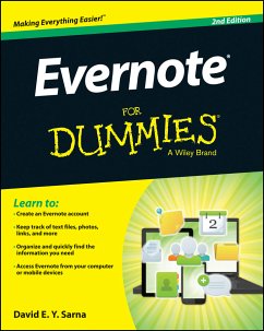 Evernote For Dummies (eBook, ePUB) - Sarna, David E. Y.