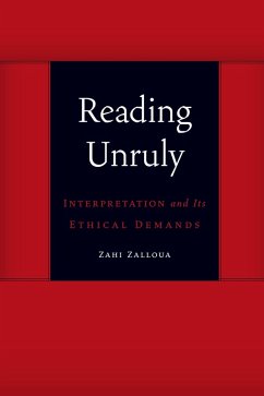 Reading Unruly (eBook, ePUB) - Zalloua, Zahi