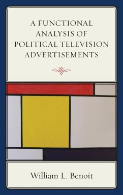 Cover A Functional Analysis of Political Television Advertisements (eBook, ePUB)