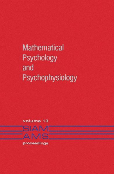 Mathematical Psychology and Psychophysiology (eBook, ePUB)