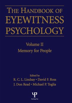 Cover Handbook Of Eyewitness Psychology 2 Volume Set (eBook, ePUB)