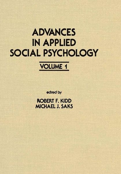 Advances in Applied Social Psychology (eBook, PDF)
