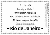Augusts Erinnerungsschatulle Rio de Janeiro, m. 40 Beilage