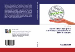 Factors influencing the university applications of school leavers - Mc Ginnity, John