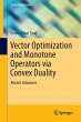 Vector Optimization and Monotone... - Bild 1
