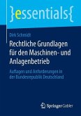 Rechtliche Grundlagen für den Maschinen- und Anlagenbetrieb