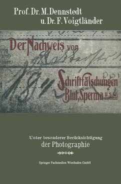 Cover Der Nachweis von Schriftfälschungen, Blut, Sperma usw.