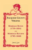Fauquier County, Virginia Marriage Bonds (1759-1854) and Marriage Returns (1785-1848)