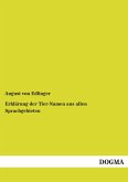 Erklärung der Tier-Namen aus allen Sprachgebieten