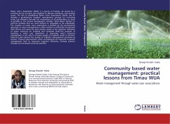 Community based water management: practical lessons from Timau WUA