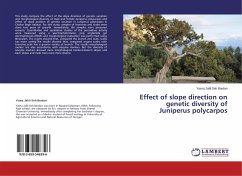 Effect of slope direction on genetic diversity of Juniperus polycarpos