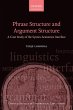 Phrase Structure and Argument Structure... - Bild 1