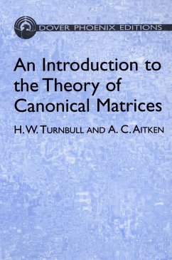 Cover An Introduction to the Theory of Canonical Matrices (eBook, ePUB)