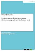 Positionen einer Entgeltabrechnung (Unterweisungsentwurf Kaufmann, -frau) (eBook, PDF)