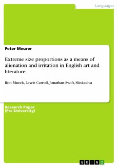 Extreme size proportions as a means of alienation and irritation in English art and literature - Meurer, Peter