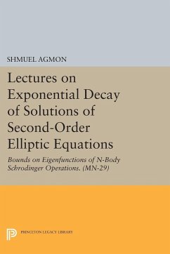 Lectures on Exponential Decay of Solutions of Second-Order Elliptic Equations - Agmon, Shmuel