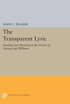 The Transparent Lyric - Walker, David L.