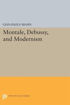 Cover Montale, Debussy, and Modernism