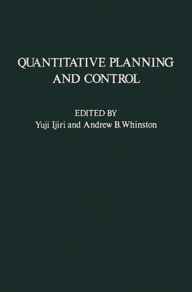 Quantitative Planning and Control (eBook, ePUB)