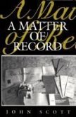 A Matter of Record (eBook, ePUB)