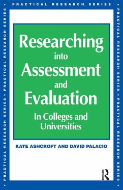 Researching into Assessment & Evaluation (eBook, ePUB) - Ashcroft, Kate; Palacio, David