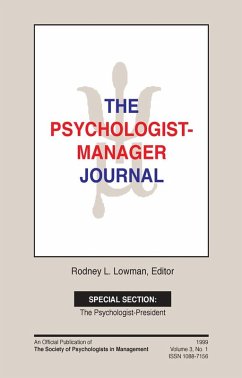 The Psychologist-Manager Journal (eBook, ePUB)