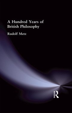 Cover A Hundred Years of British Philosophy (eBook, ePUB)