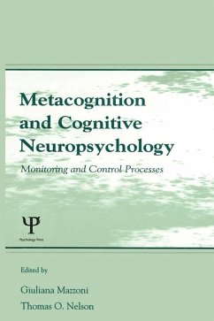 Metacognition and Cognitive Neuropsychology (eBook, ePUB)