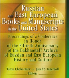 Cover Russian and East European Books and Manuscripts in the United States (eBook, ePUB)