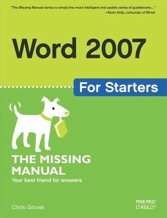 Cover Word 2007 for Starters: The Missing Manual (eBook, ePUB)