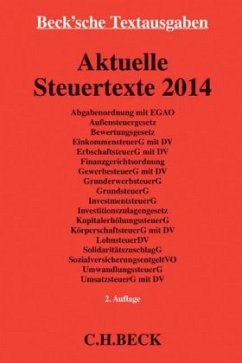 Cover Aktuelle Steuertexte 2014
