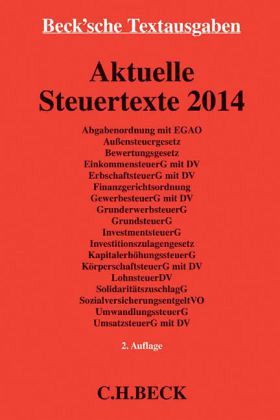 Aktuelle Steuertexte 2014 Aktuelle Steuertexte 2014