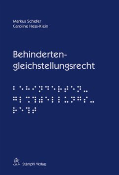 Behindertengleichstellungsrecht - Schefer, Markus; Hess-Klein, Caroline