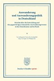 Auswanderung und Auswanderungspolitik in Deutschland.