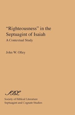 &quote;Righteousness&quote; in the Septuagint of Isaiah