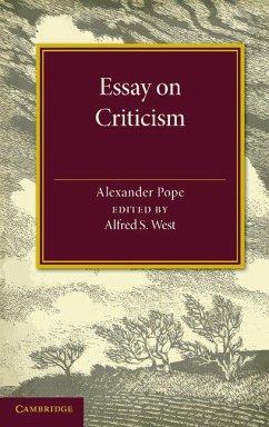 Cover Essay on Criticism