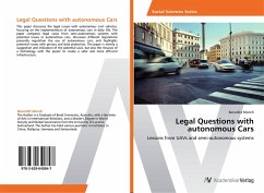 Legal Questions with autonomous Cars Cover Legal Questions with autonomous Cars