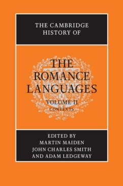 Cambridge History of the Romance Languages: Volume 2, Contexts (eBook, PDF)