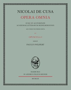 Nicolai de Cusa Opera omnia / Nicolai de Cusa Opera omnia. Volumen IV.