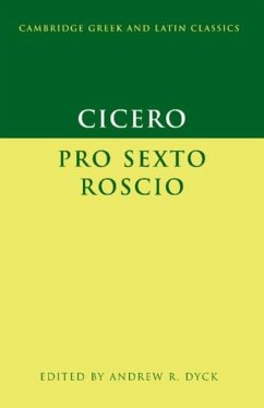 Cover Cicero: 'Pro Sexto Roscio' (eBook, PDF)